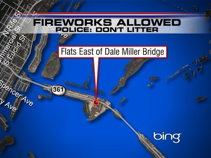 Fireworks Allowed in Flats Outside of Aransas Pass, East of Dale Miller