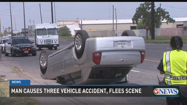 Driver In A Hurry Causes Rollover Accident, Flees Scene | Kiiitv.com