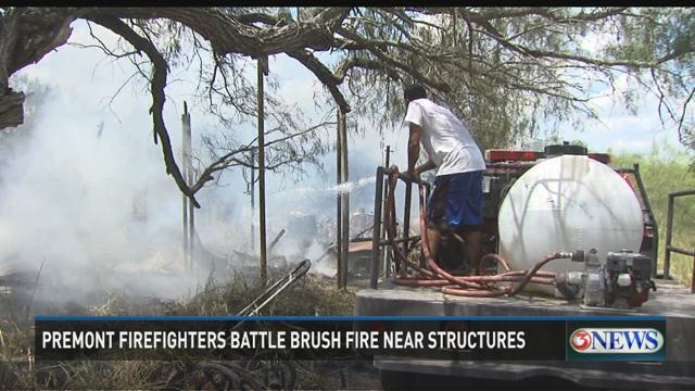 Premont Firefighters Battle Brush Fire on County Road 240 | kiiitv.com