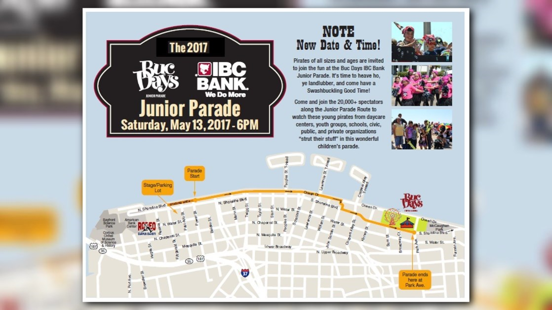 80th Annual Buc Days Parade Route Maps Released Kiiitv
